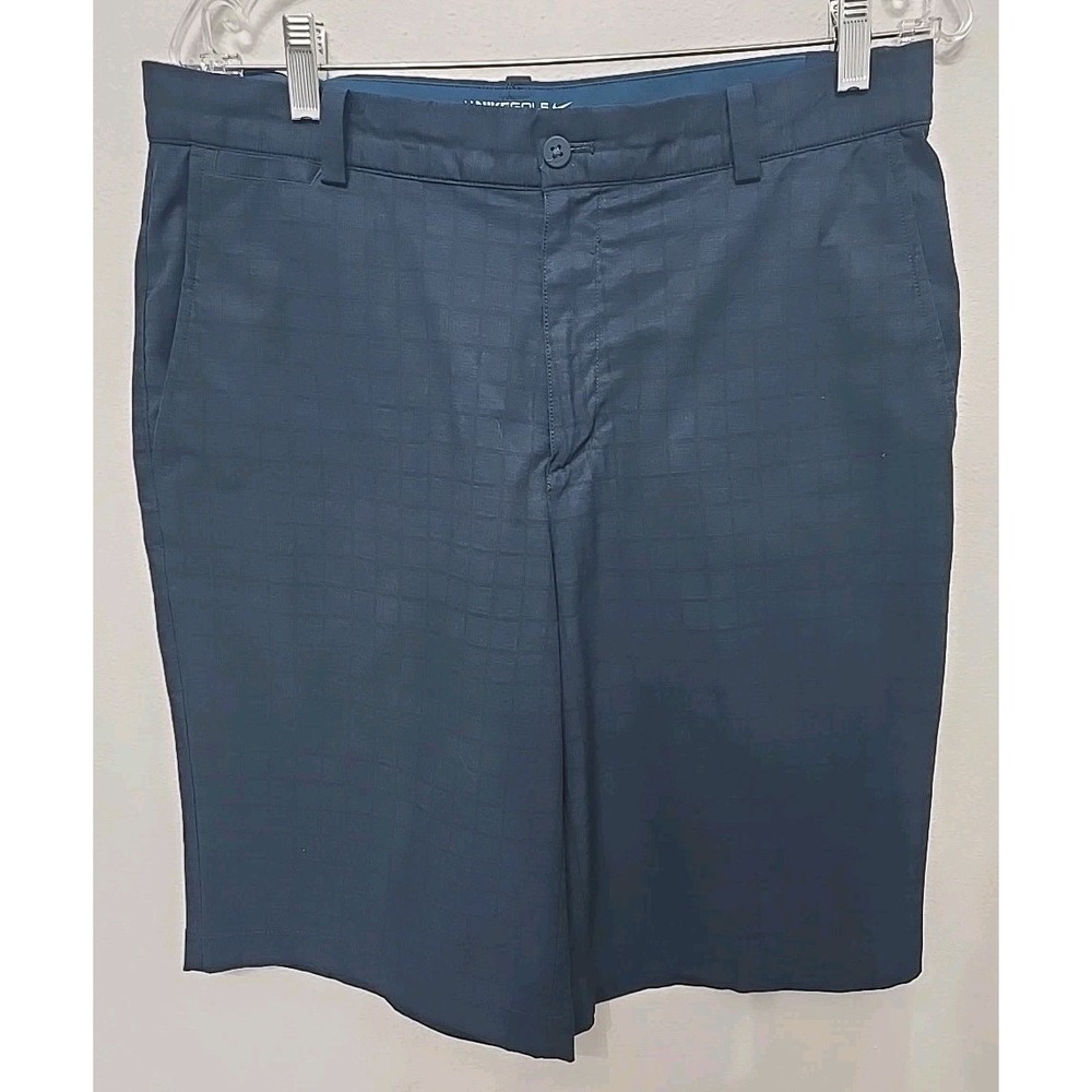Nike Golf Tour Performance Shorts Mens Size 32 Blue Teal Stretch Pockets Dri-Fit